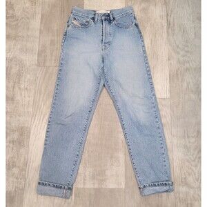 Vintage 90s Diesel Women's High Rise Mom Jeans 26W Button Fly Denim Made Italy